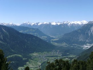 Inntal, von der Ötztaler Alpe aus fotographiert